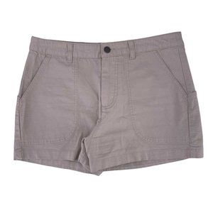 Patagonia Worn Wear Khaki Organic Cotton High Rise Shorts Size 8